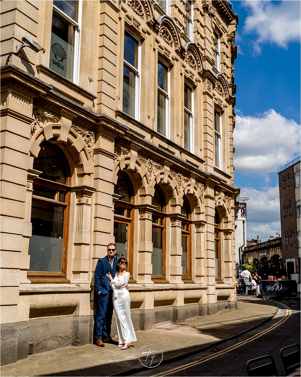 Wedding photos in Bristol City Centre