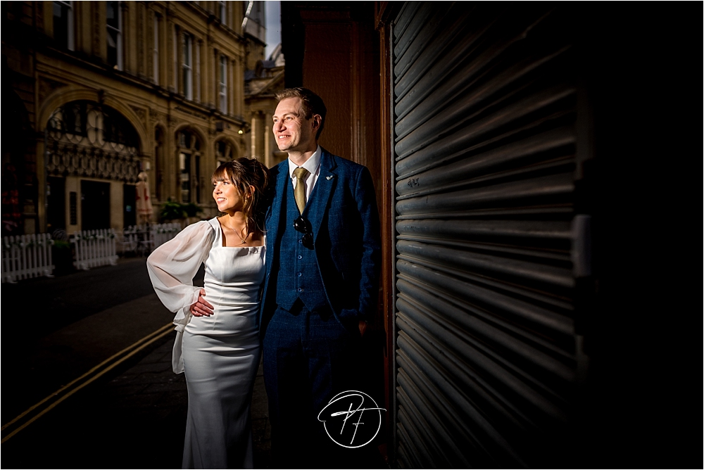 Creative wedding photographer in Bristol City Centre