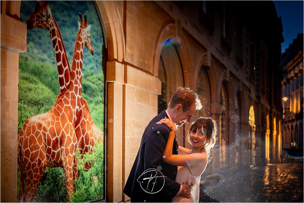 wedding photos in the rain - Bristol City Centre